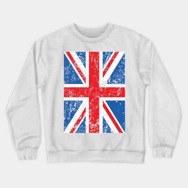 Distressed Union Flag Crewneck Sweatshirt by NataliePaskell